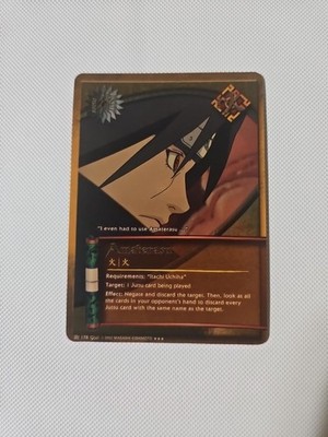 Amaterasu - 178 - Foil - Naruto TCG CCG - Jutsu - Itachi Uchiha -