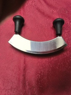 Wiegemesser Kräutermesser Doppelklinge 2 schneidig Küchenmesser Edelstahl
