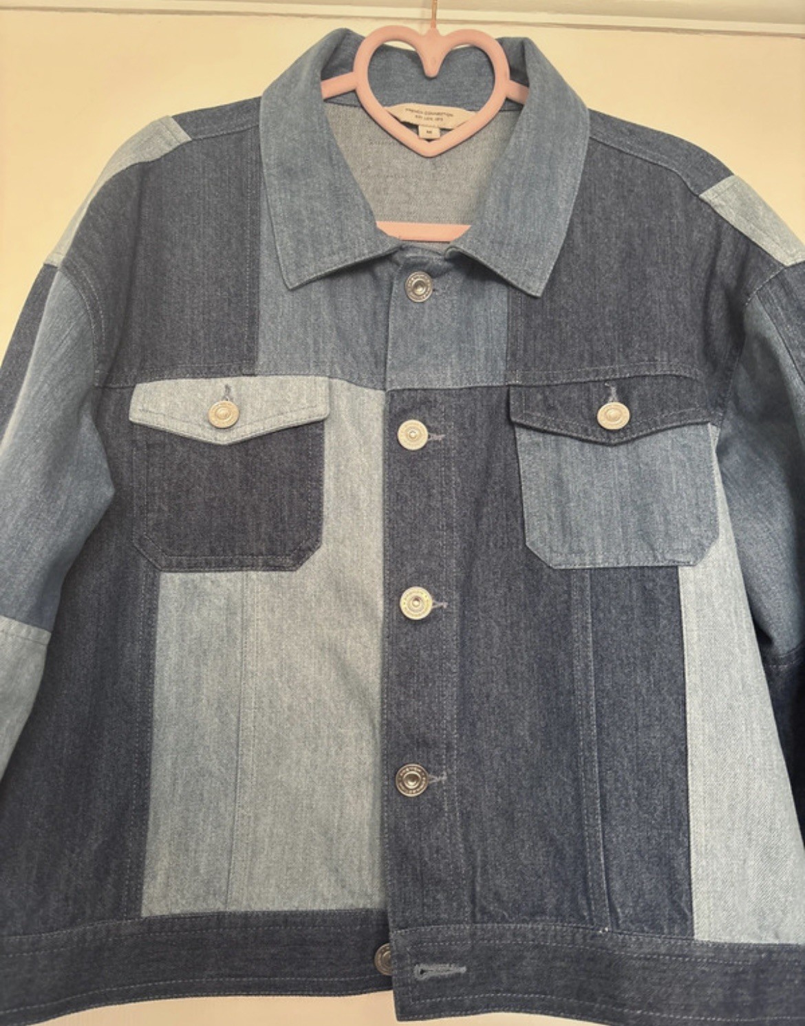 French Connection blue patchwork denim jacket Imm… - image 5