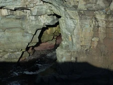 Photo A3 The Cave and the shadow Skelberry/HU3916 Actually a tunnel ent c2011