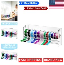 Sticker Holder Organizer Dispenser Acrylic Roll Label,12 Disks  Adjustable for