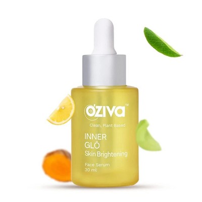 OZiva Inner Glo Face Serum 30ml x 1 Vitamin C Rosehip Saffron Skin Radiance