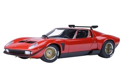 AUTOart 1/18 Lamborghini Miura SVR Jota rot Diecast Modellauto 79171 JAPAN NEU