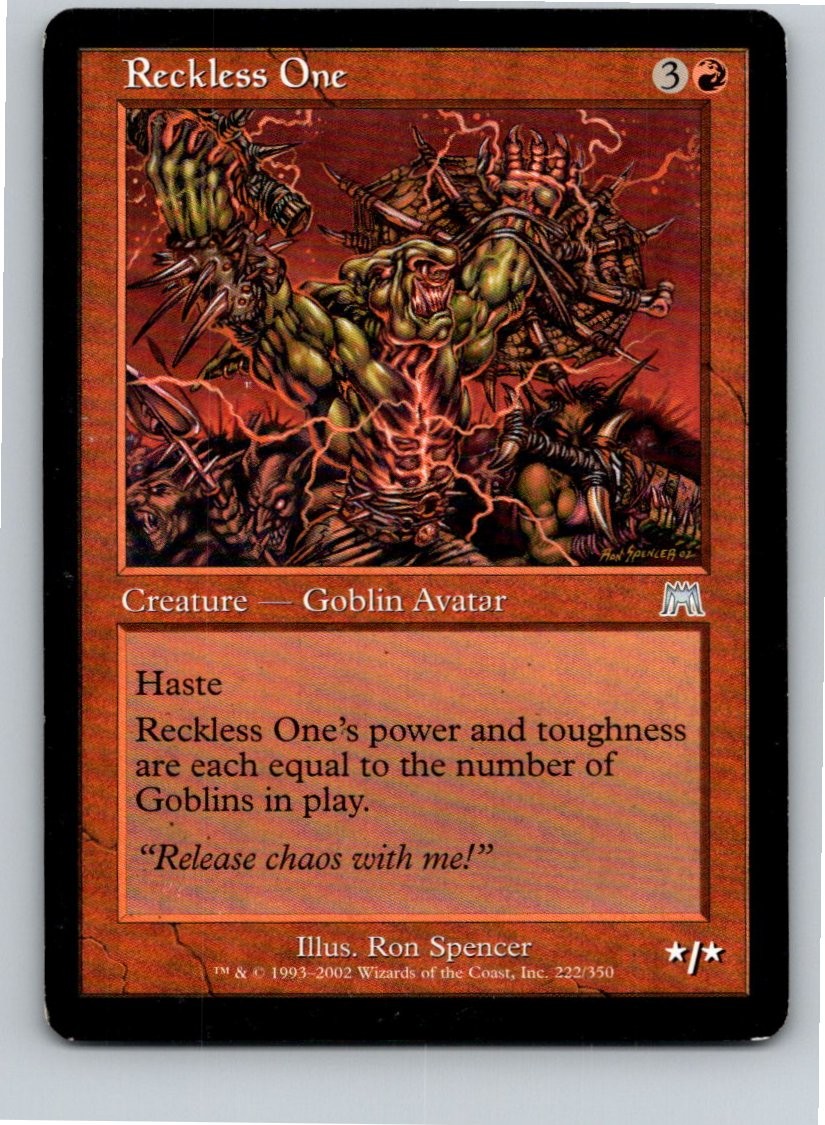 Magic the Gathering Reckless One Onslaught MTG Free Shipping!