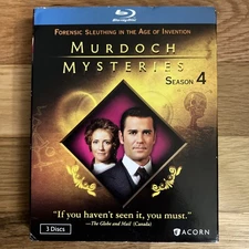 Murdoch Mysteries: Season 04 (Blu-ray, 2011) with slip cover