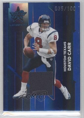 2006 Leaf Rookies & Stars Longevity Sapphire Materials 35/100 David Carr #44 0v1
