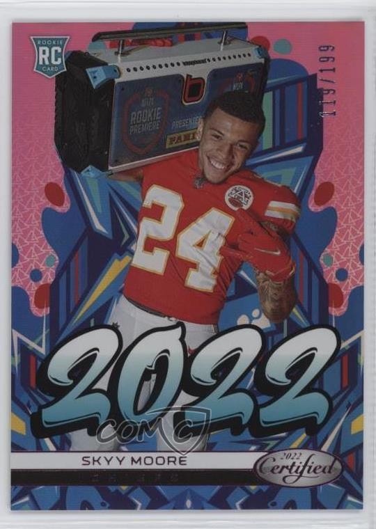 2022 Certified 2022 Mirror Pink 119/199 Skyy Moore #2022-17 Rookie RC 13jg