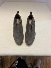 Franco Sarto Cliff Women's Platform Shoes Sz 9M Gray Suede Chic Boho Loafer