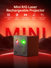 Mini RGB Laser Projector 64 Patterns Music Sync Rechargeable Party Disco Light