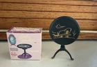 Vintage Dollhouse Furniture 1964 Marx Little Hostess Tilt Top Table With Box