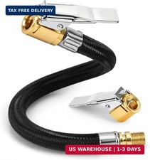 2-Pack Brass Tire Air Chuck Locking Quick Connect Inflator Hose Adapter, No Leak
