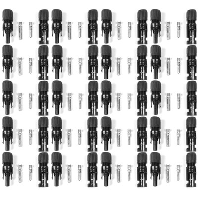 Staubli MC4 PV Solar Panel Cable Connector 20 Pairs for 8 AWG - Made in USA