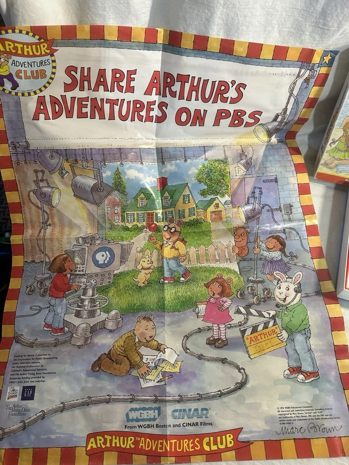 Vintage Arthur 1997 Matching Game Milton Bradley Mini Playing Cards & Poster - Image 4 of 4