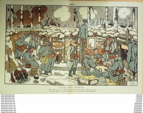 La Baionnette 1916 # 030 (Les Peperes) Capy Huard Flores Villemot - Picture 4 of 9