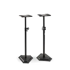 On-Stage SMS6600-P Hex-Base Monitor Stands Pair(Height-Adjustable Pedestal