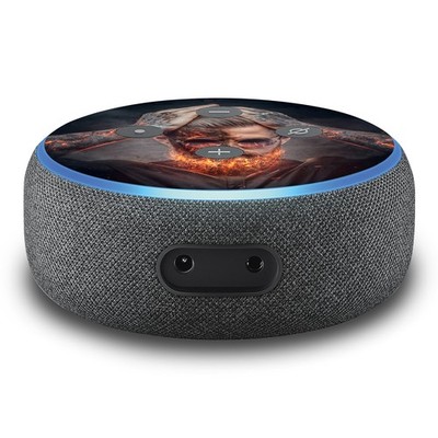 2er Set Aufkleber Fire Beard passend für Alexa Echo Dot Gen.3 Folie R137-11