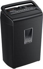 Commercial Paper Shredder Industrial 10 Sheet Cross Cut Heavy Duty Home Office