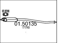 MTS Mittelschalldämpfer 01.50135 für CITROËN XSARA N1 Break N2 N0 HDi 109