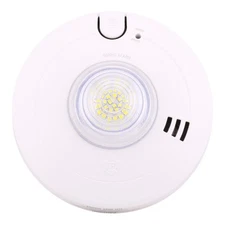 BRK 7020BSL 120V AC Photoelectric Smoke Alarm with LED Strobe and 10-Year Batter