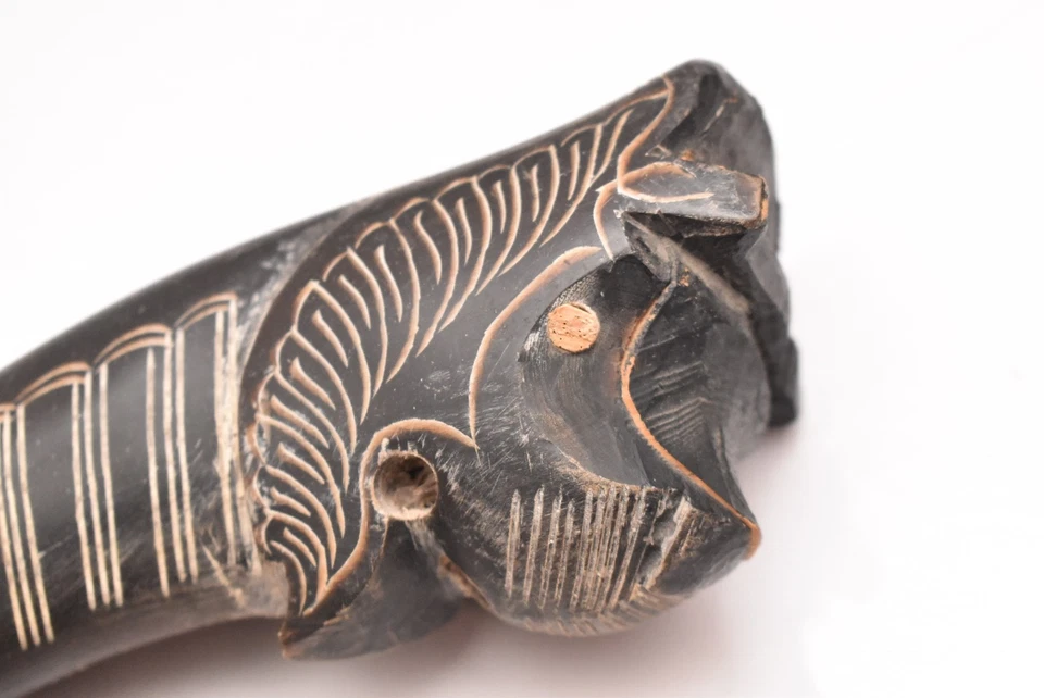 Antigua espada corta indonesia Sumatra Golok cuchillo arma 23" largo con funda de colección Foto 3 de 4