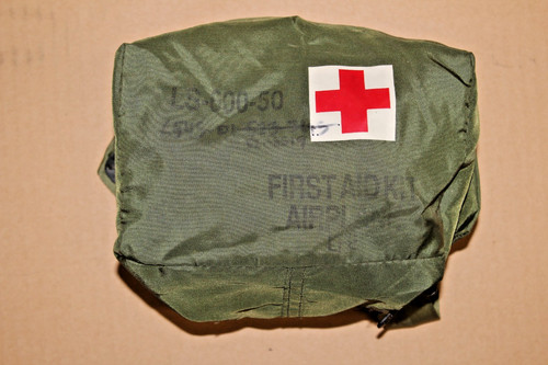 Vintage US Military Aircraft First Aid Kit LS-600-50 with Most Contents