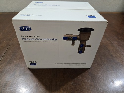#ad Zurn Wilkins 34 720A 3 4quot; 720A Pressure Vacuum Breaker Assembly Open Box $84.99