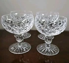 4 Vintage Waterford Crystal Donegal Tall Sherbet Champagne Glasses 4 3/8"