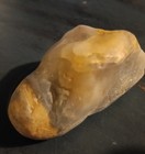 Yellow & Gray Translucent Rough Stone Mineral Specimen for Cabbing — photo 1