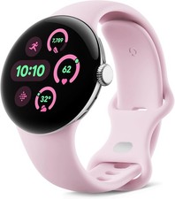 Google Pixel Watch Smartwatch - Activity & HRM Tracking - Silver/Chalk - LTE