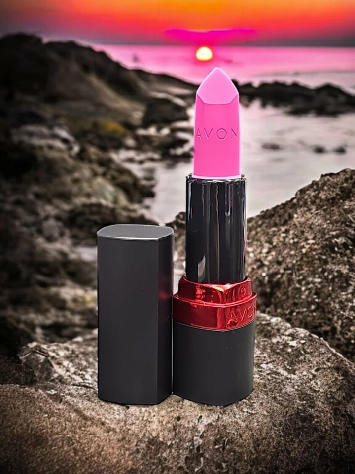 Avon ULTRA MATTE Lippenstift Farbe Electric Pink  Matt Creme WOW Mode - Bild 2 von 4