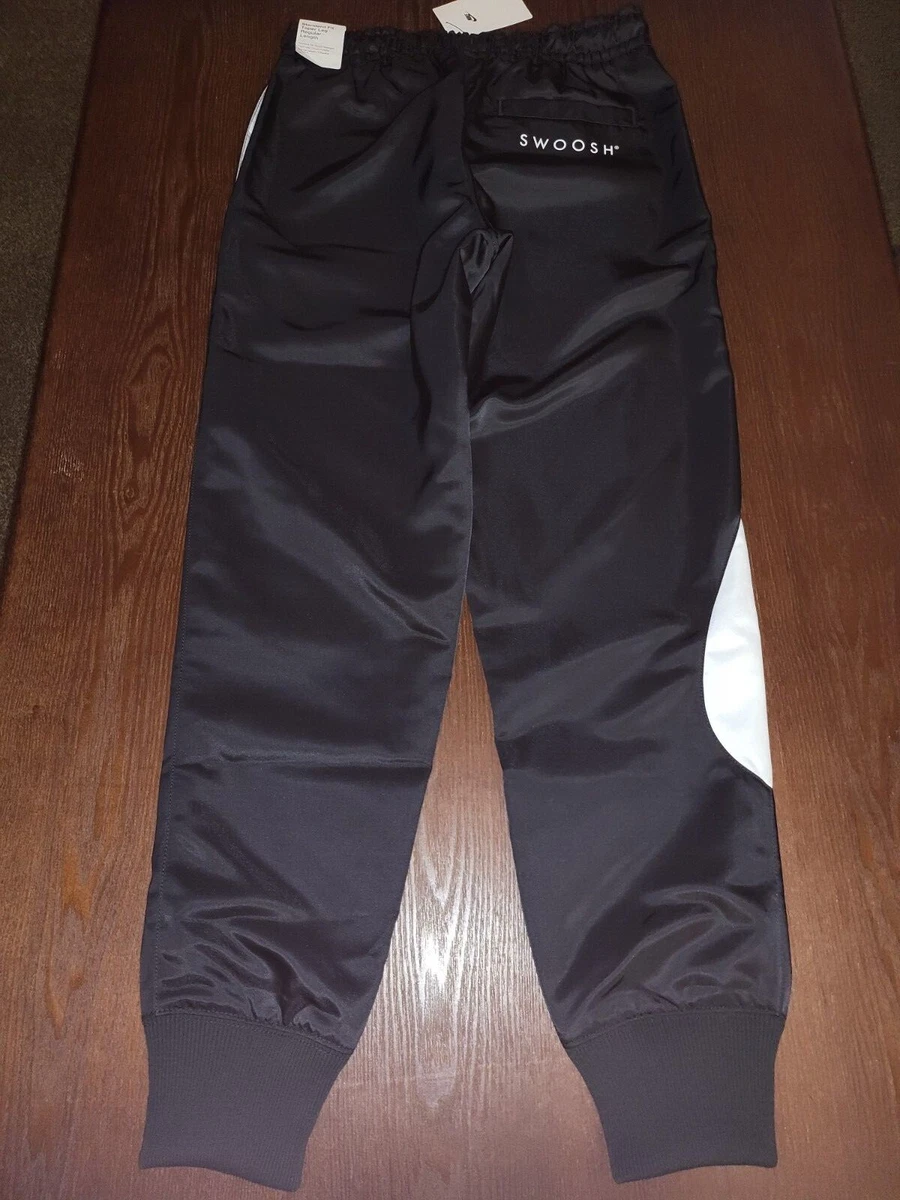 $110 NIKE SWOOSH NSW THICK | Sz AIR eBay BLACK JOGGERS SATIN SPORTSWEAR LINED S-XL