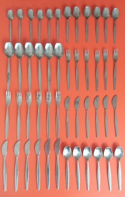 Vintage Retro 50er Jahre Gense Focus Besteckset 6 Personen Swedish Design 48 Teile 