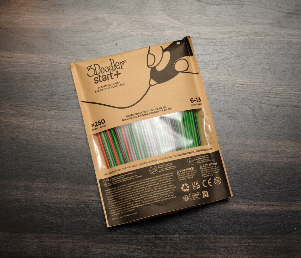 Bolsa de recarga de filamento 3Doodler Start (X250 hebras 1250 pies) primaria Foto 2 de 3