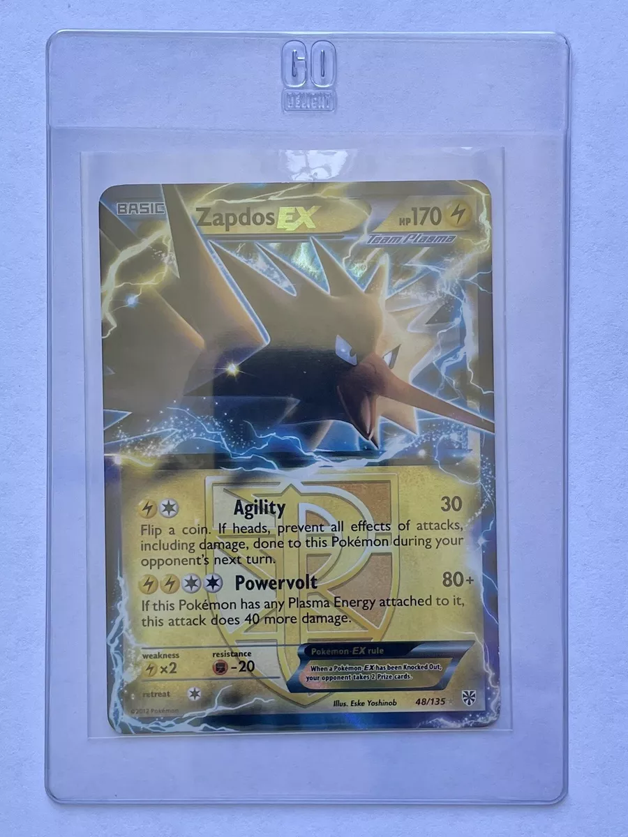 Card Zapdos-EX 48/135 da coleção Plasma Storm