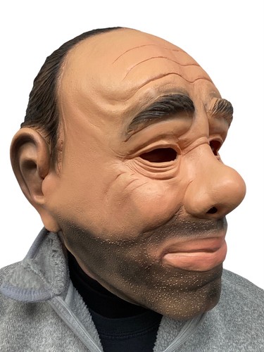 Old Man Mask Hobo Clown Thug Mafia Gangster Masks Halloween Funny Costume - Picture 11 of 26