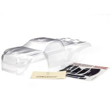 NEW Traxxas Clear Body w/Window/Grille/Lights Decal Sheet Sledge FREE US SHIP