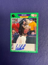 2021 Leaf Pro Set WES KATH XRC Auto Green WHITE SOX Top Prospect