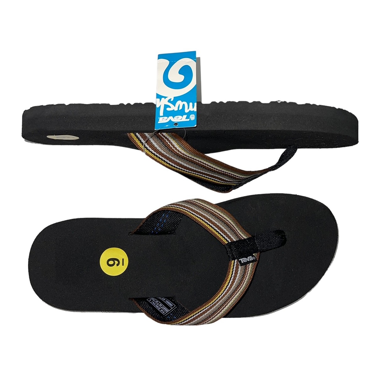 Teva Flip Flops Mens 11 Brown Mush II Original Sandal Lightweight Quick Dry New Teva® Mush for Men | Most Comfortable Sandals at Teva.com main image 3