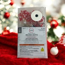 Candy Cane Indoor Light Set 20 Count 7.3 ft. Christmas Battery Operated NEW