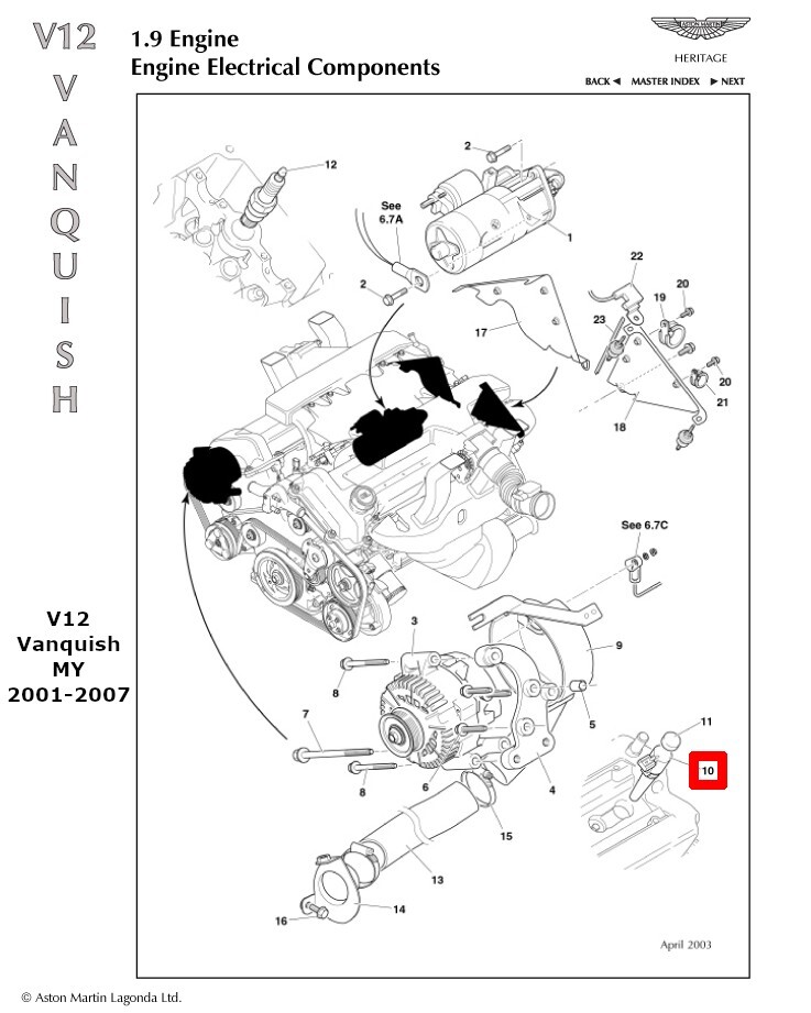 07-85127 OEM Aston Martin Ignition Coil & Boot 3 Pins [Fitment in description]