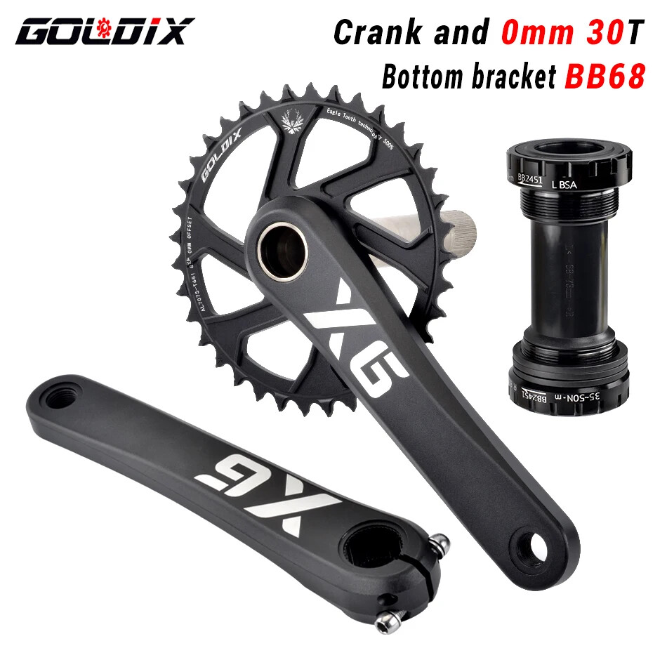 GOURIDE Vouwfiets Crankstel 52 T Vierkante 170mm CNC Crankstel Fiets Crank Set Tandwiel