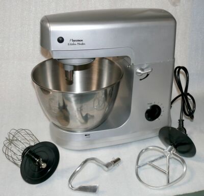 Bestron DHA3470 Küchenmaschine Rüh Knet Maschine Teig kneten 600W 4,6L Silber N2