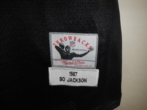 BO JACKSON #34 RAIDERS BLACK MITCHELL & NESS MEN'S JERSEY XLARGE ( 52 ) - Picture 4 of 5