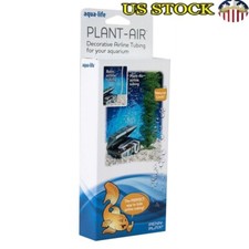 Decorative Green Plastic Airline Tubing Camouflage Plant Sleeve Aquariums 60in