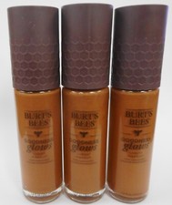 LOT OF 3 BURT'S BEES GOODNESS GLOWS LIQUID MAKEUP 1062 COCOA 1oz EACH