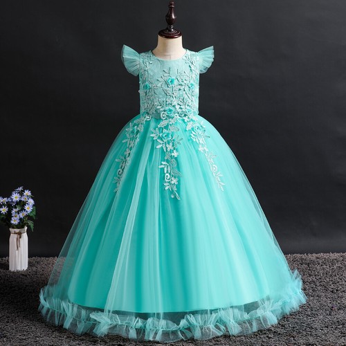 Flower Girls Dress Wedding Bridesmaid Princess Party Pageant Gown Kids Dresses - Picture 24 of 41