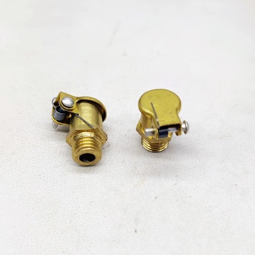 10 pz tappo flip a molla tazza olio grasso ottone M8x1 mm adatto per motore Hit Miss - Foto 2 di 5