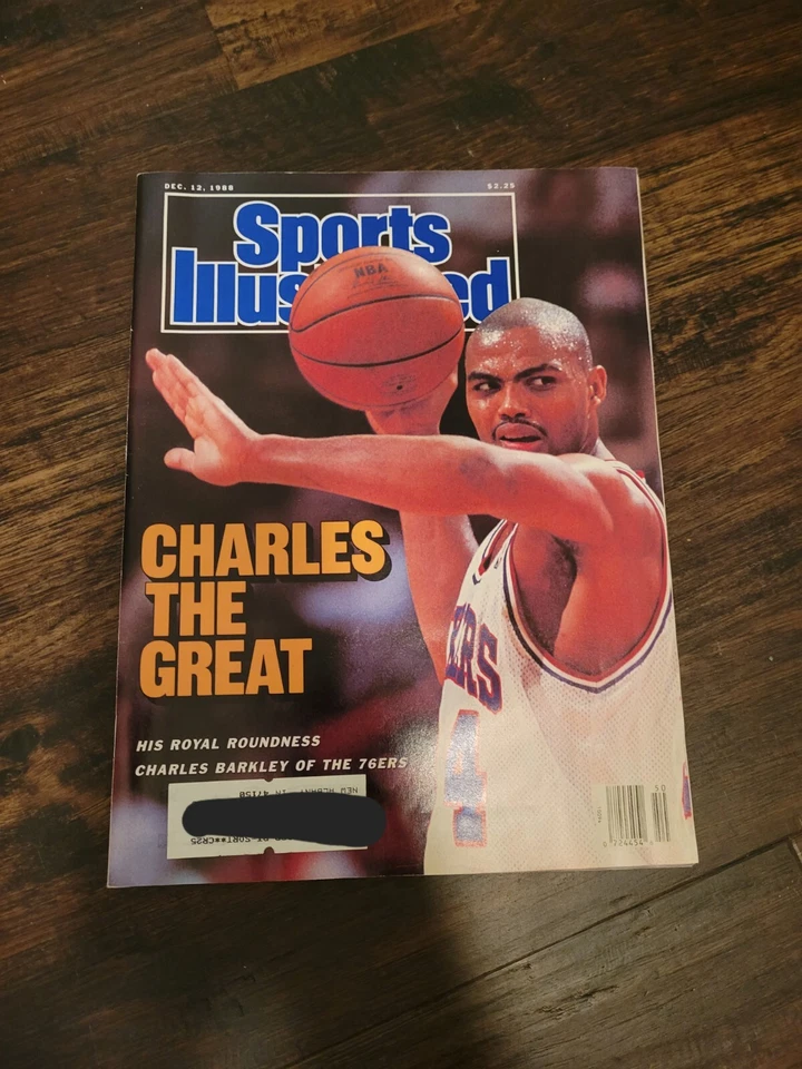 CHARLES BARKLEY SPORTS ILLUSTRATED.1988. Philadelphia 76ers. Excellent condition - Image 1 of 1