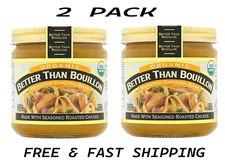 Better Than Bouillon Organic Roasted Chicken Base,Shelf-Stable,8 oz Jar (2 PACK)