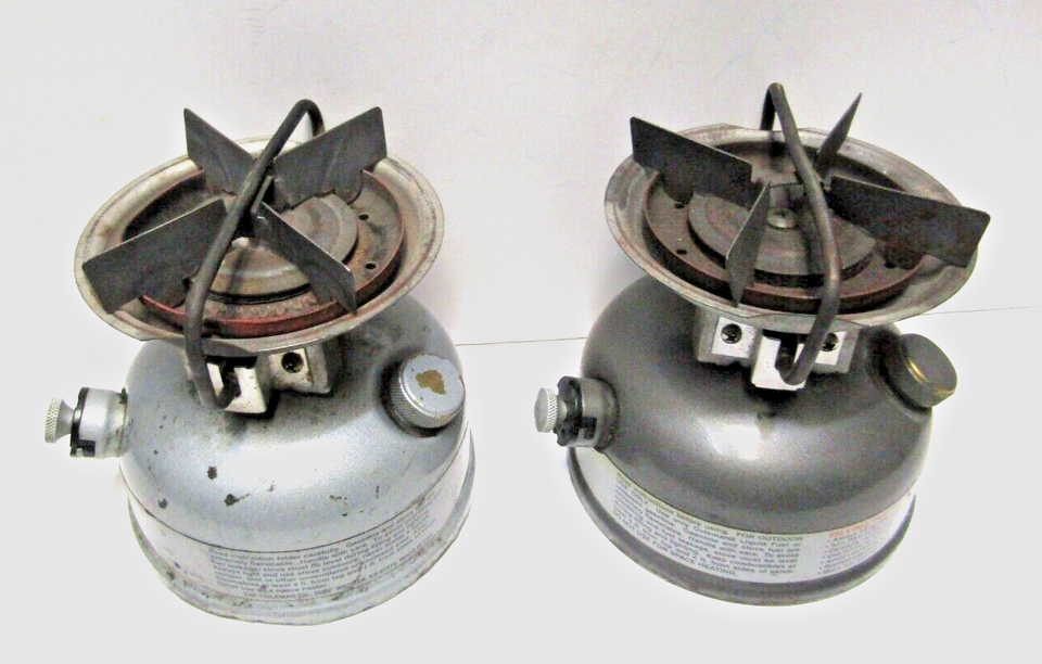 2 Coleman Dual Fuel 533 Single Burner Camp Stoves UNTESTED Parts or repair eBay